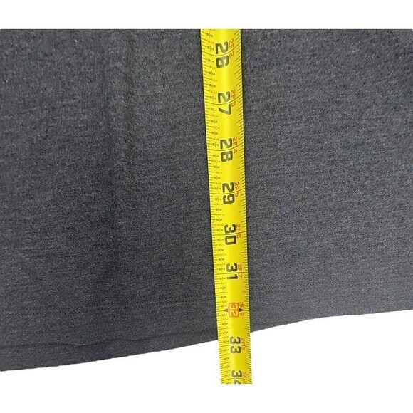 LOFT Lantern Sleeve JerseyKnit Swing Dress Gray Lagenlook Soft Capsule Neutral M - Picture 11 of 12